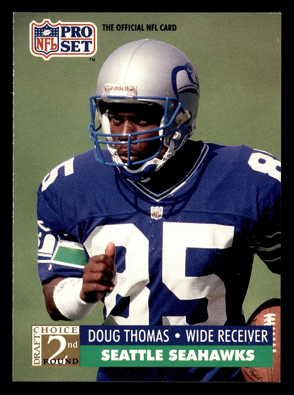 1991 Pro Set #780 Doug Thomas Football Rookie Card Seattle Seahawks